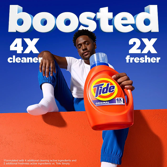 Tide HE Liquid Laundry Detergent, Tide® Original, 64 Loads, 84 oz., 4/Case