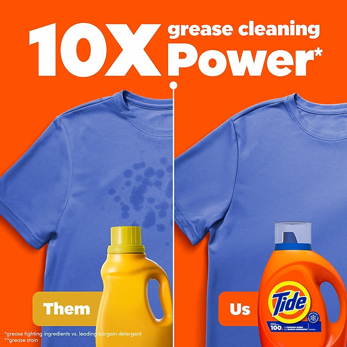 Tide HE Liquid Laundry Detergent, Tide® Original, 64 Loads, 84 oz., 4/Case