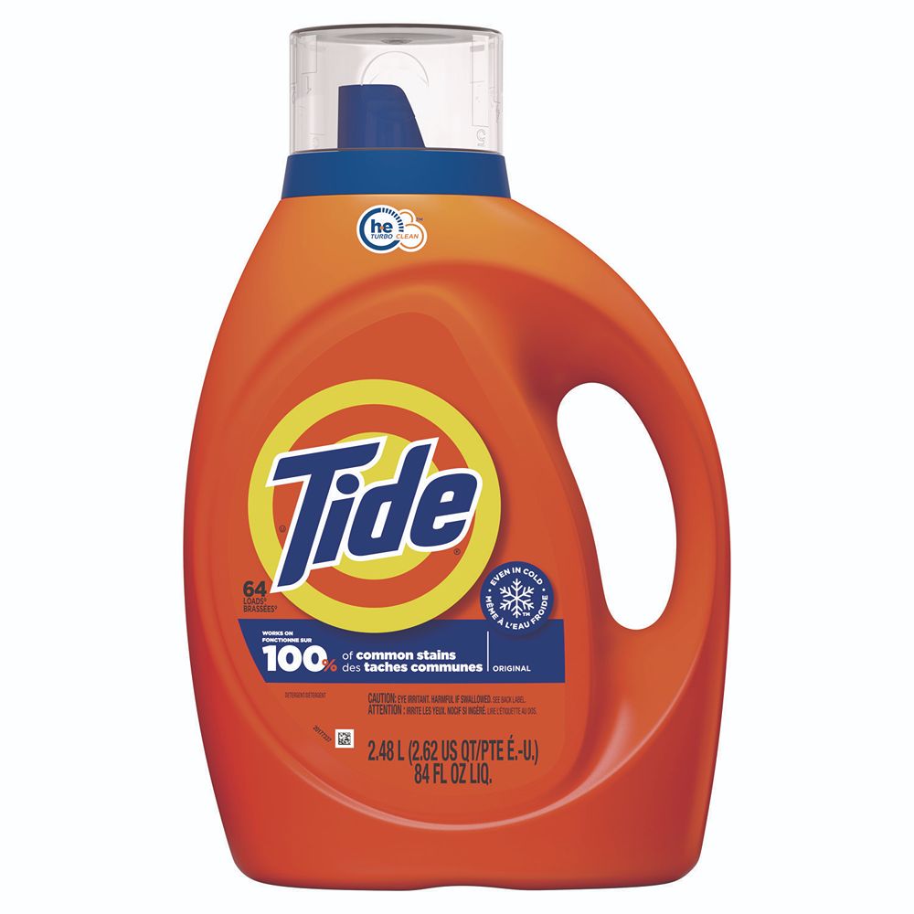 Tide HE Liquid Laundry Detergent, Tide® Original, 64 Loads, 84 oz., 4/Case