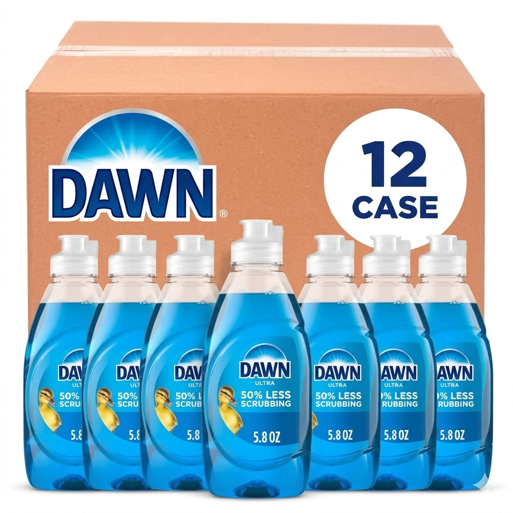 Dawn® Ultra Liquid Dish Detergent, Dawn Original Scent, 7.5 oz Bottle, 12/Case