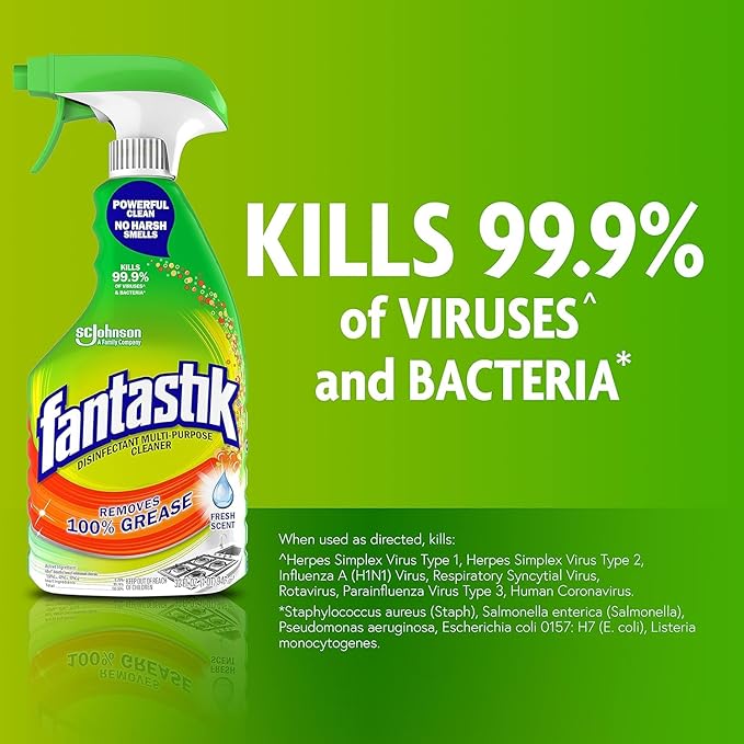 Fantastik, Multi-Purpose Disinfectant Cleaner, 32 oz, 8/Case