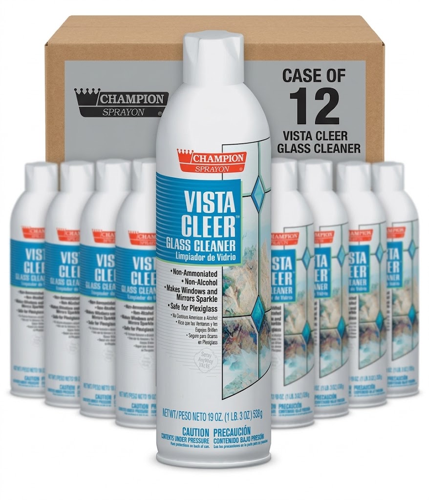 Chase Products Alcohol-Free Glass Cleaner, 20 oz, 12/Case